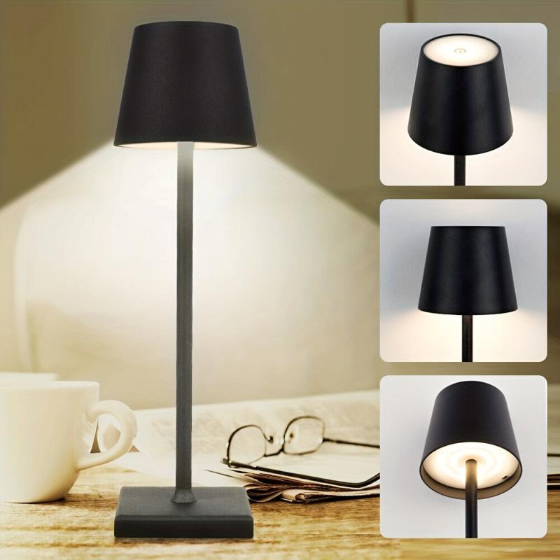 Vintage LED Desk Lamp Touch Sensor USB Rechargeable Night Light