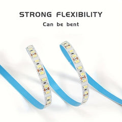 High Bright Cold Light LED Strip 16.4ft Adhesive DIY Cutting Background Light