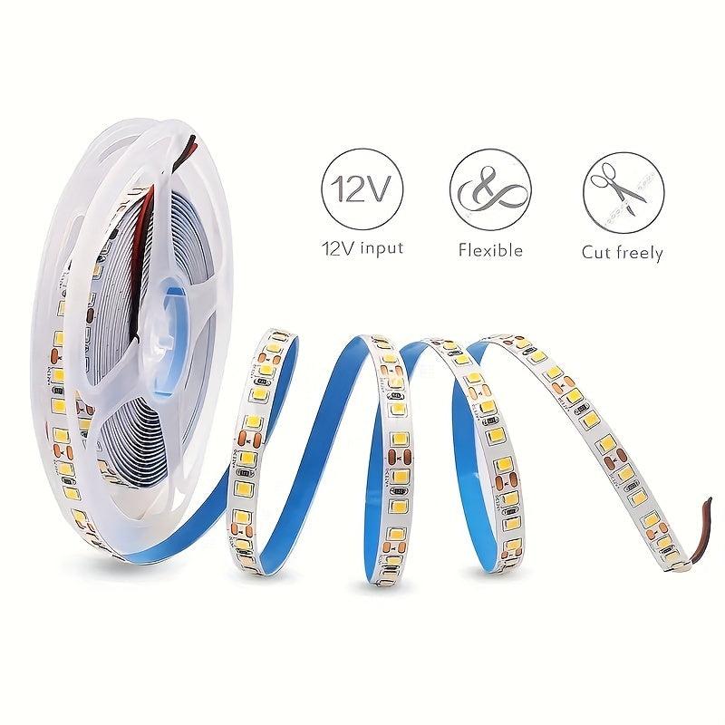 High Bright Cold Light LED Strip 16.4ft Adhesive DIY Cutting Background Light