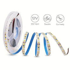 High Bright Cold Light LED Strip 16.4ft Adhesive DIY Cutting Background Light