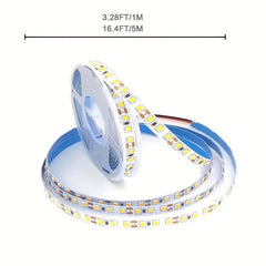 High Bright Cold Light LED Strip 16.4ft Adhesive DIY Cutting Background Light
