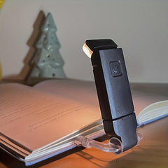 USB Rechargeable Book Reading Light Warm Brightness Adjustable