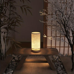 Modern Solid Wood Table Lamp for Bedrooms - Bedside Night Light
