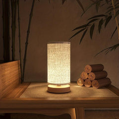 Modern Solid Wood Table Lamp for Bedrooms - Bedside Night Light