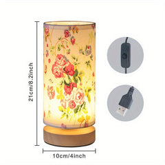 Modern Solid Wood Table Lamp for Bedrooms - Bedside Night Light