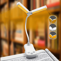 Touch Control Reading Light, 3 Colors, 8 Brightness, Rechargeable, Portable