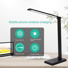 Foldable Wireless Charging Desk Lamp LED Eye Protection Reading