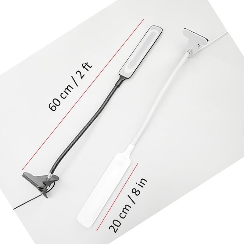 Clip On Light Gooseneck 5W Reading Light With On off Switch 6000K