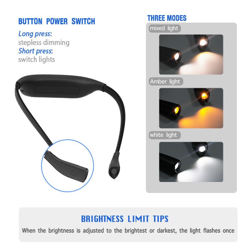 Portable Hanging Neck Book Light LED Eye Protection