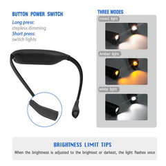 Portable Hanging Neck Book Light LED Eye Protection