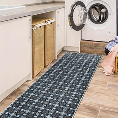 Vintage Laundry Room Rug Oriental Hallway Runner Kitchen Mat