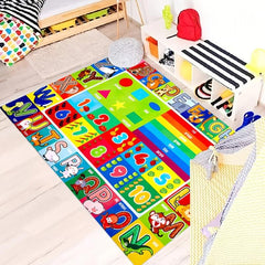 Children's Educational Play Rug - ABC Numbers Shapes Animals
