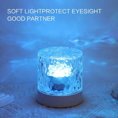 LED Water Ripple Ambient Night Light USB Rechargeable Projection Lamp