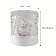LED Water Ripple Ambient Night Light USB Rechargeable Projection Lamp