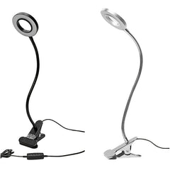 48 LED Clip Reading Light USB 3 Colors Dimmable Bedside Lamp
