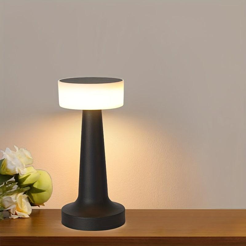 Portable Metal LED Table Lamp Touch Sensor Rechargeable Desk Lamp
