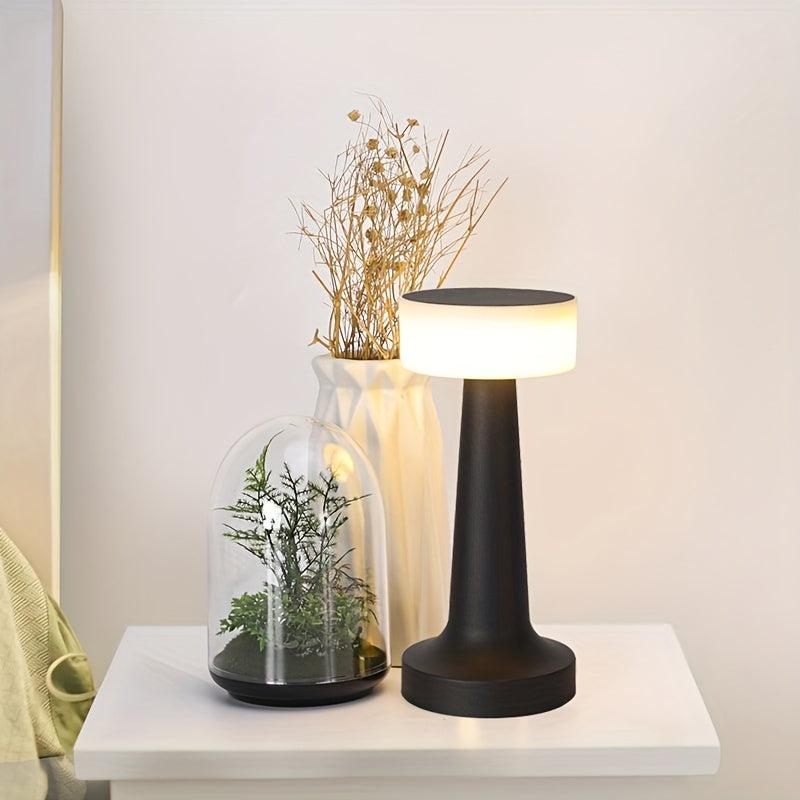 Portable Metal LED Table Lamp Touch Sensor Rechargeable Desk Lamp