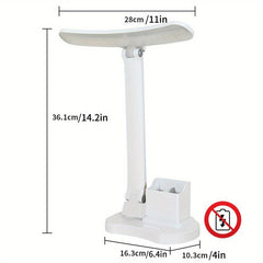 LED Desk Lamp w/ 3 Temp Modes & Brightness Adjustment, Pen & Phone Holder