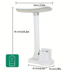 LED Desk Lamp w/ 3 Temp Modes & Brightness Adjustment, Pen & Phone Holder