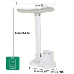 LED Desk Lamp w/ 3 Temp Modes & Brightness Adjustment, Pen & Phone Holder