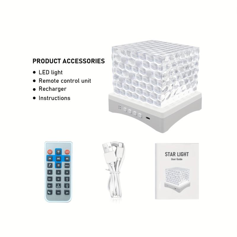 Dynamic Water Ripple Night Light for Office
