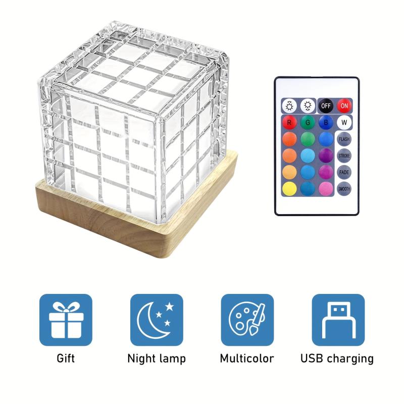 RGB Star Projector Crystal Table Lamp Night Light