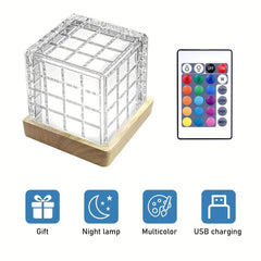 RGB Star Projector Crystal Table Lamp Night Light