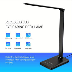 LED Desk Lamp Table Lamp Reading Lamp USB Charging Port