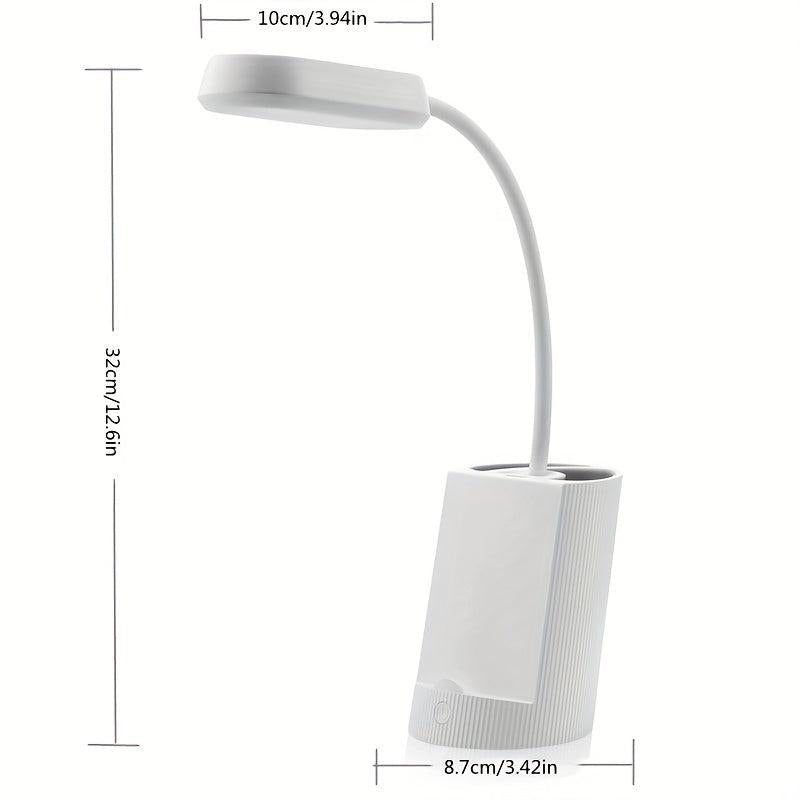 LED Reading Lamp With Pen Holder USB Charging
