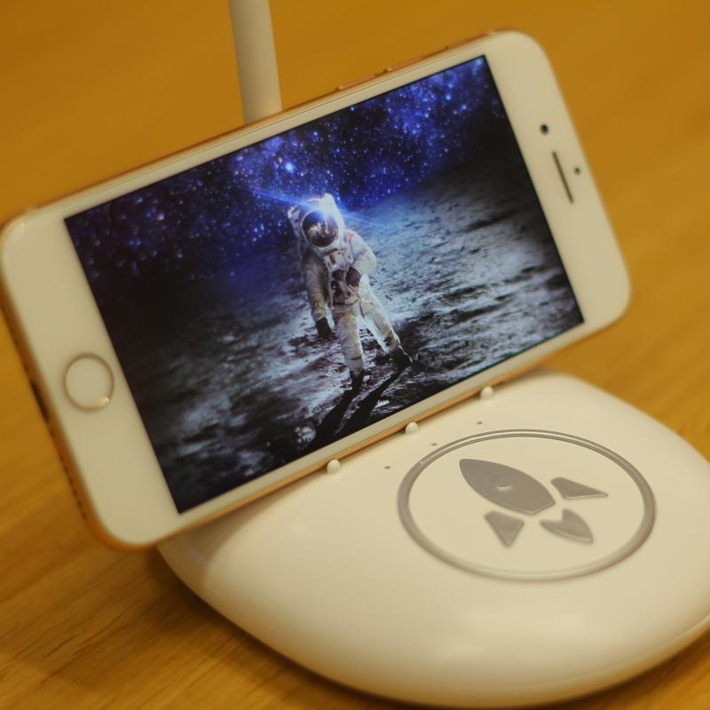 Astronauts LED Table Lamp with Phone Holder