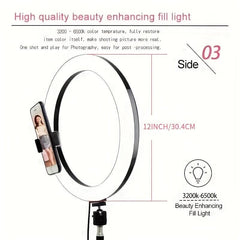 30-48cm LED Ring Light for Selfies and Photography