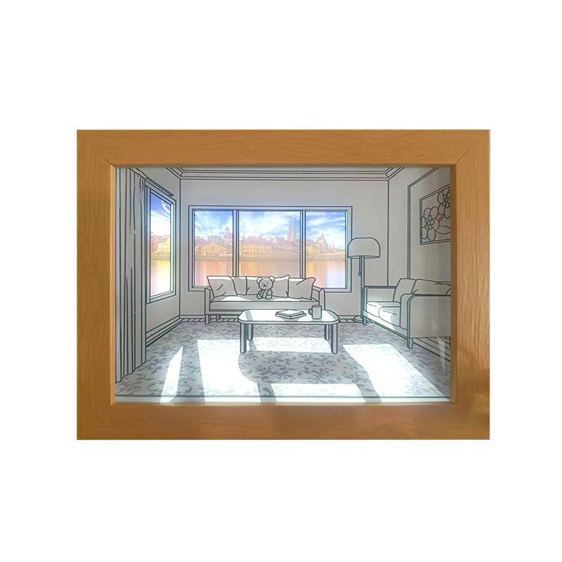 Light And Shadow Mirror Painting Wall Decoration for Home Room Bedroom Office