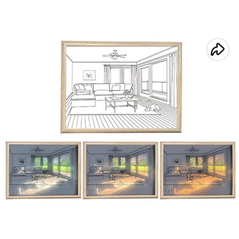 Light And Shadow Mirror Painting Wall Decoration for Home Room Bedroom Office