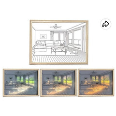 Light And Shadow Mirror Painting Wall Decoration for Home Room Bedroom Office