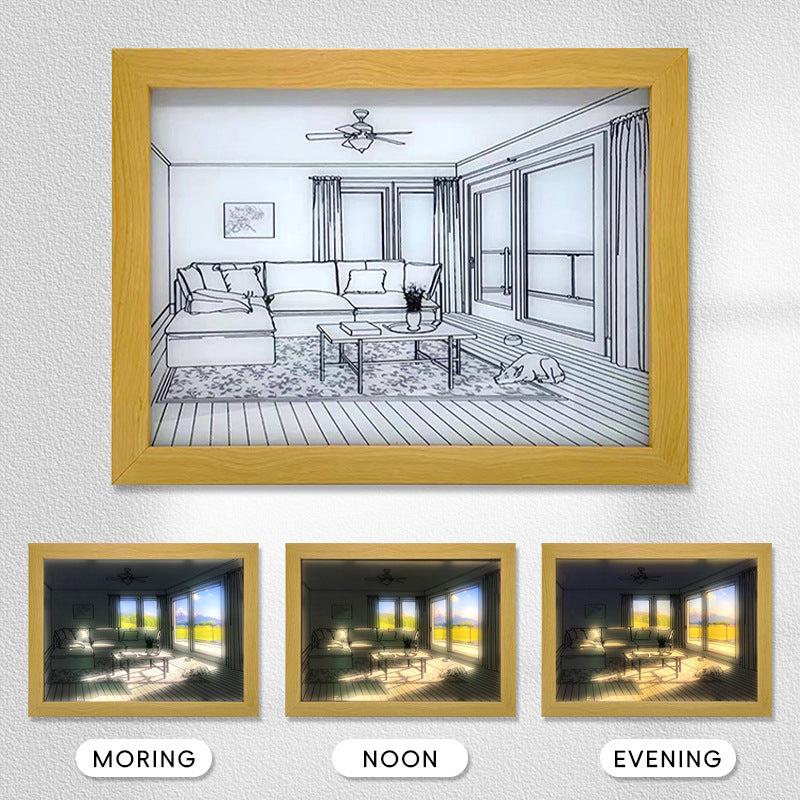 Light And Shadow Mirror Painting Wall Decoration for Home Room Bedroom Office