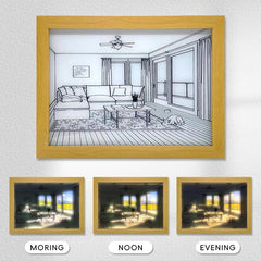 Light And Shadow Mirror Painting Wall Decoration for Home Room Bedroom Office