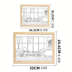 Light And Shadow Mirror Painting Wall Decoration for Home Room Bedroom Office