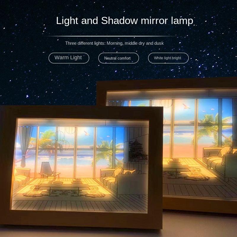 Light And Shadow Mirror Painting Wall Decoration for Home Room Bedroom Office