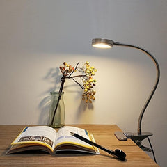 LED Clip Reading Light USB 3Colors Desk Lamp Hose Adjustable Bedside Lamp