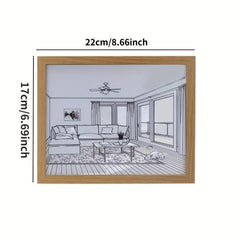 LED Lights Picture Art Wall Deco USB Charging