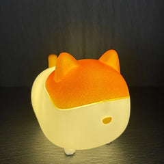 Soft Rubber Decompression Mesh Red Cat Night Light