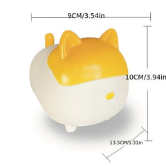 Soft Rubber Decompression Mesh Red Cat Night Light