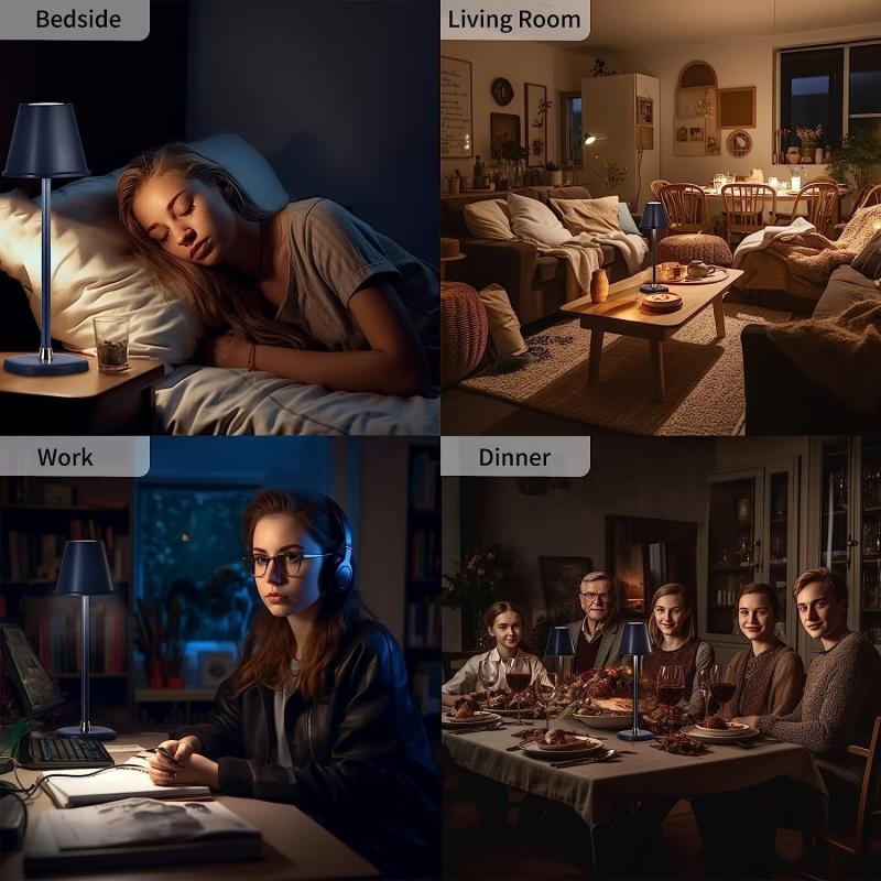 Wireless Rechargeable LED Desk Lamp