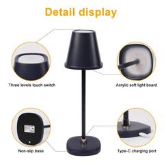 Wireless Rechargeable LED Desk Lamp