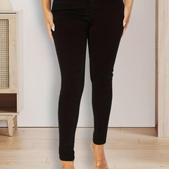 High-Waist Skinny Jeans Slim Fit Denim Trousers