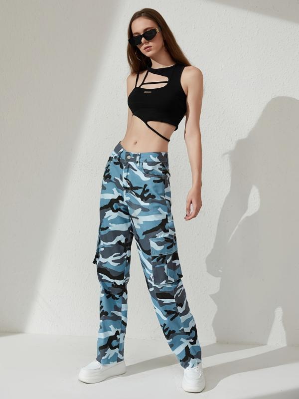Y2K Kpop Style Cargo Pants Women's Denim Jeans