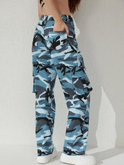 Y2K Kpop Style Cargo Pants Women's Denim Jeans