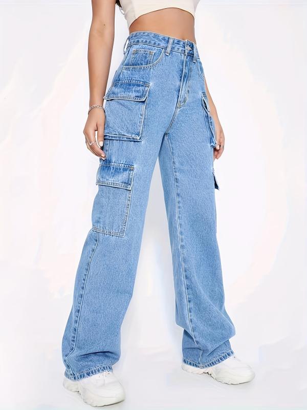 Cargo Pants Loose Fit Y2K & Kpop Style Straight Jeans