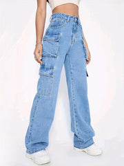 Cargo Pants Loose Fit Y2K & Kpop Style Straight Jeans