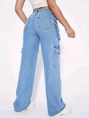 Cargo Pants Loose Fit Y2K & Kpop Style Straight Jeans